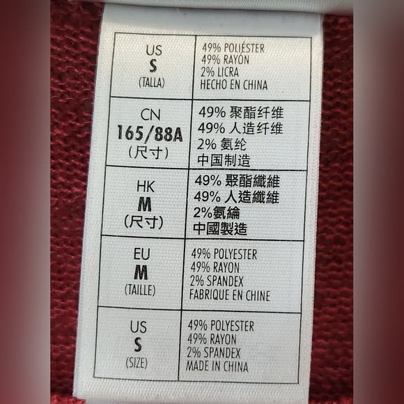 Disney Parks Women's Mickey Mouse Minnie Mouse Long Sleeve Shirt Burgundy Small - Picture 7 of 8